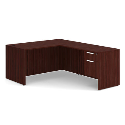 SGLHLOS103 Single Hanging Box/File Pedestal Desk 60"W x 77"D