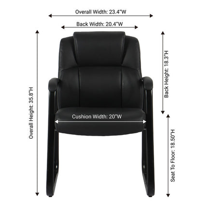 BRADY Executive Guest Chair with Sled Base