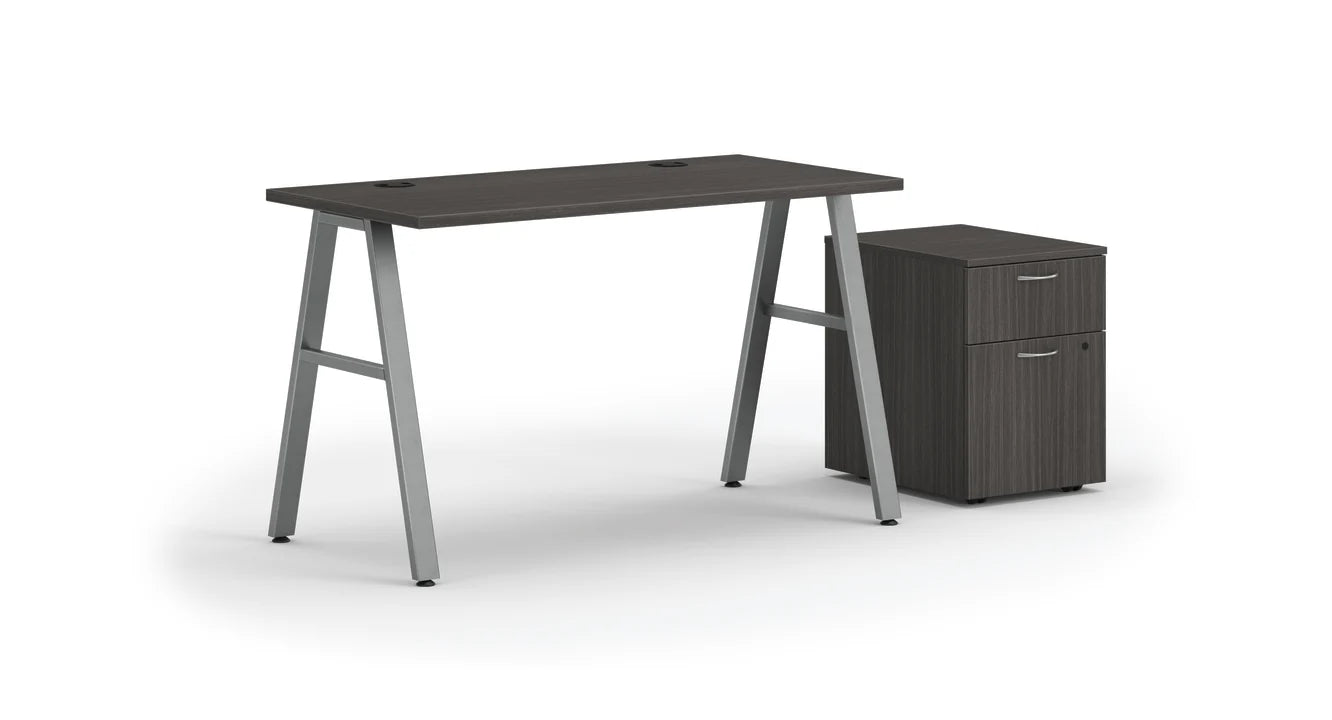 MOD 48"W A-Leg Desk with Mobile Storage