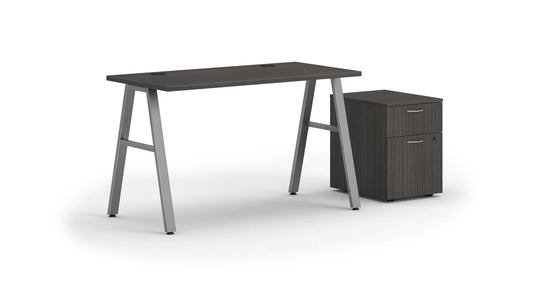 MOD 48"W A-Leg Desk with Mobile Storage