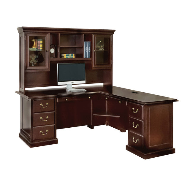 OS Rowland L-Shape Desk with Hutch 72"W x 72"D