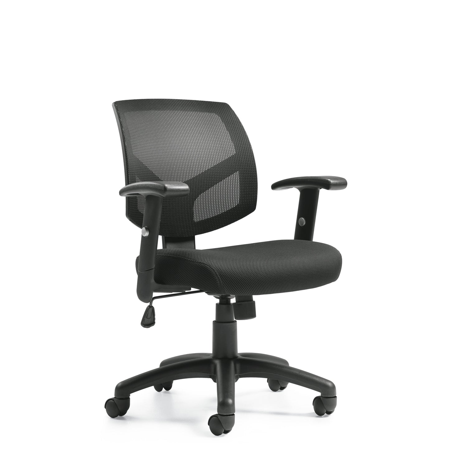 Offices to Go OTG11514B Mid-Back Mesh Back Synchro-Tilter Chair
