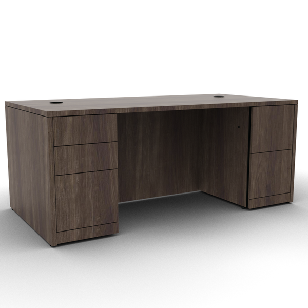 HON Rectangular Double Pedestal Desk 72x36x29.5