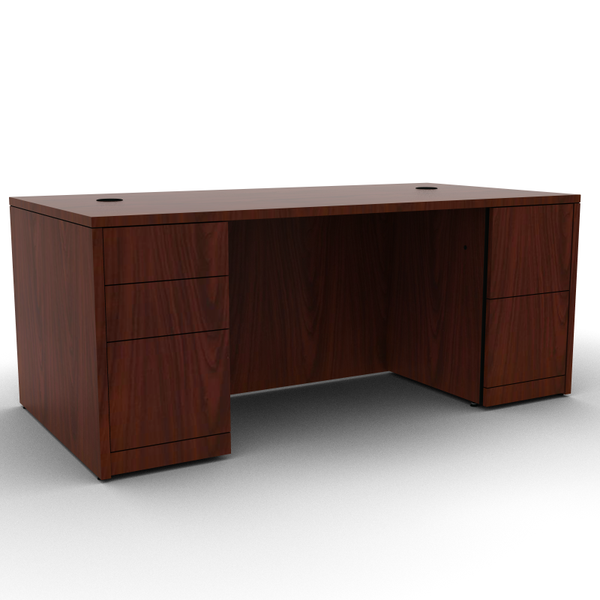 HON Rectangular Double Pedestal Desk 72x36x29.5