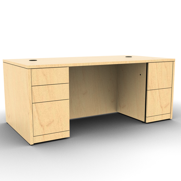 HON Rectangular Double Pedestal Desk 72x36x29.5