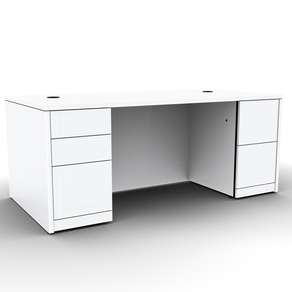 HON Rectangular Double Pedestal Desk 72x36x29.5