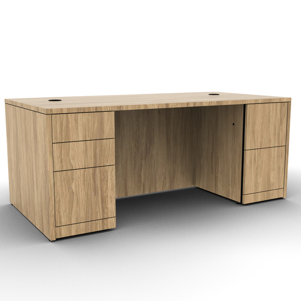 HON Rectangular Double Pedestal Desk 72x36x29.5