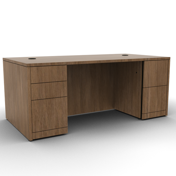 HON Rectangular Double Pedestal Desk 72x36x29.5