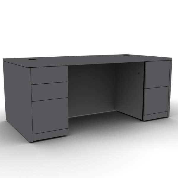 HON Rectangular Double Pedestal Desk 72x36x29.5