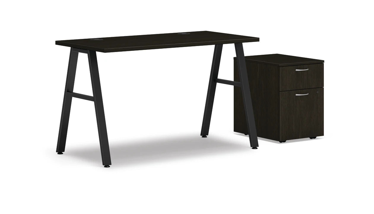MOD 48"W A-Leg Desk with Mobile Storage