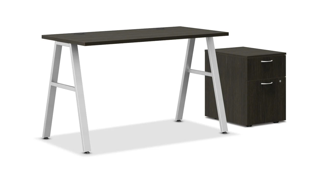 MOD 48"W A-Leg Desk with Mobile Storage