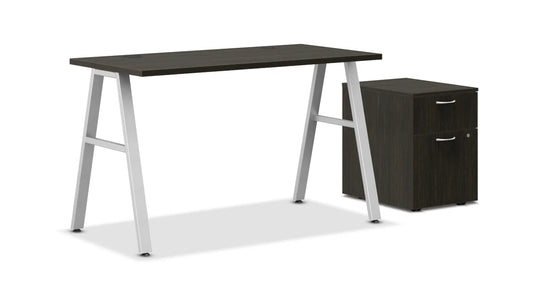 MOD 48"W A-Leg Desk with Mobile Storage