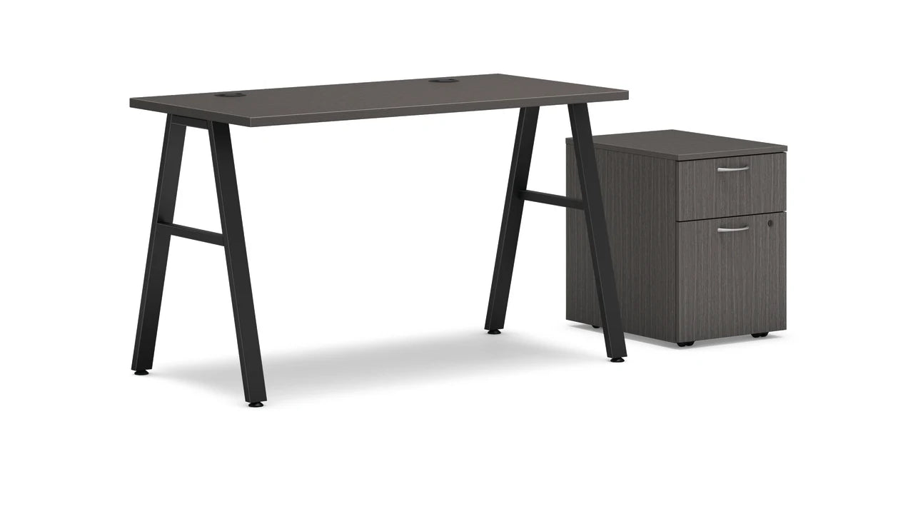 MOD 48"W A-Leg Desk with Mobile Storage