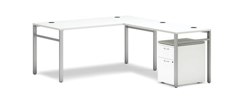 U-Leg Desk with Personal Storage 66"W x 78"D