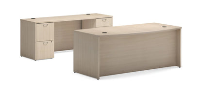 HON MOD 72"W x 96"D Office Suite with Bow Front Desk