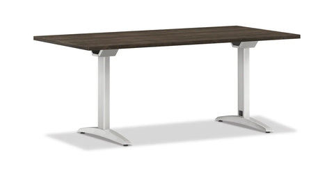PRESIDE Rectangular Table with Two T-Leg Bases 72"W x 36"D