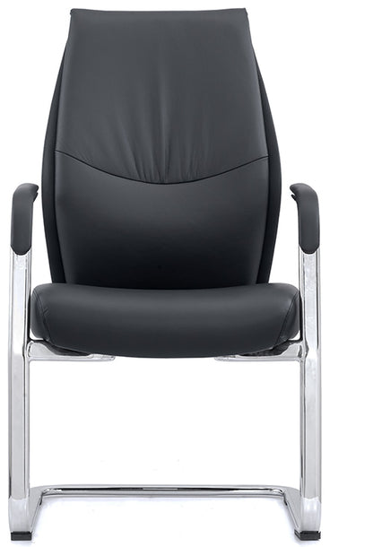 Black Leather Side Chair