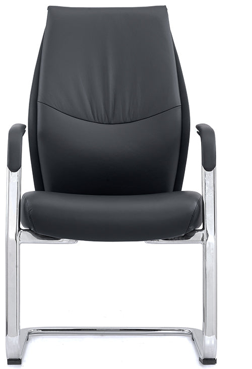 Black Leather Side Chair