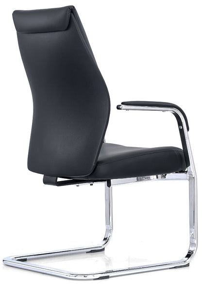 Black Leather Side Chair