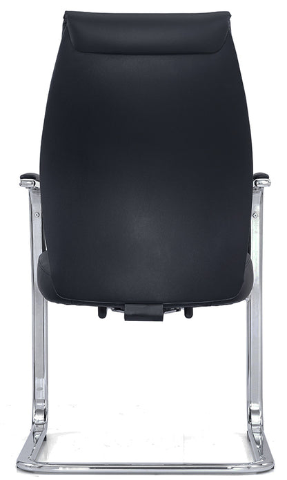 Black Leather Side Chair