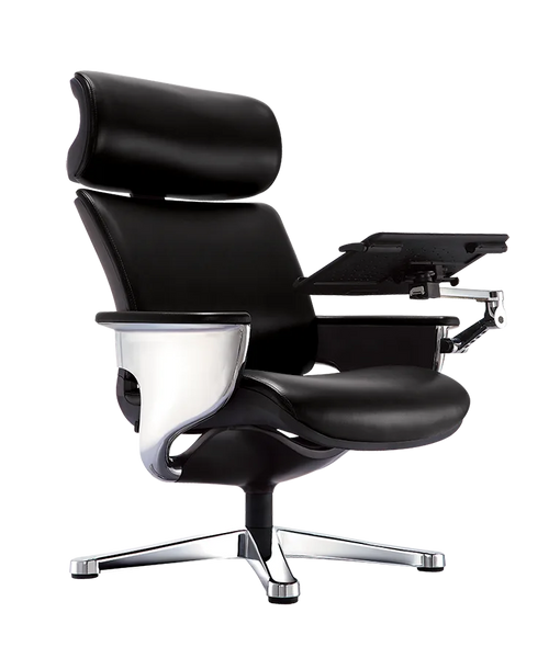 NUVEM Leather Chair with Ottoman
