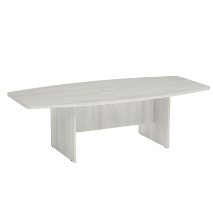 OS 8' Boat-Shaped Conference Table with Slab Base