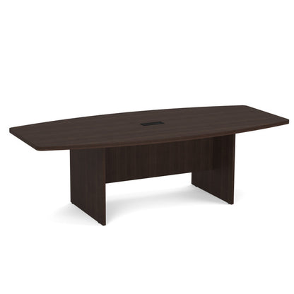 OS 8' Boat-Shaped Conference Table with Slab Base
