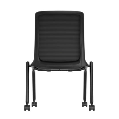 Orion Armless Nesting Chair with Black Frame (Sold as a Set of 2)