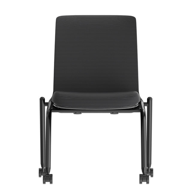 Orion Armless Nesting Chair with Black Frame (Sold as a Set of 2)