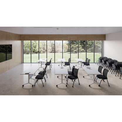 Orion Armless Nesting Chair with Black Frame (Sold as a Set of 2)