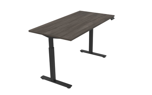 Offices to Go 48"W x 30"D Height Adjustable Table Top and Base Unit (Black Base)