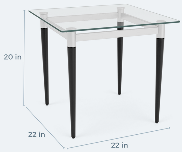 Ravenna End Table - Glass Top