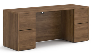 HON Credenza Kneespace with File/File Pedestals