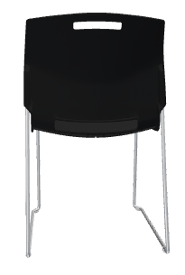 POPCORN Armless Chair, Polypropylene Seat & Back