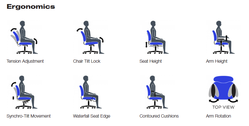 Offices to Go OTG11325 Mesh Back Synchro-Tilter Chair