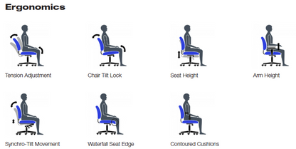 Offices to Go OTG10904 Mesh Back Synchro-Tilter Chair