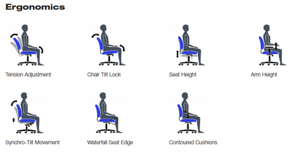 Offices to Go OTG3191 Mesh Back Synchro-Tilter Chair