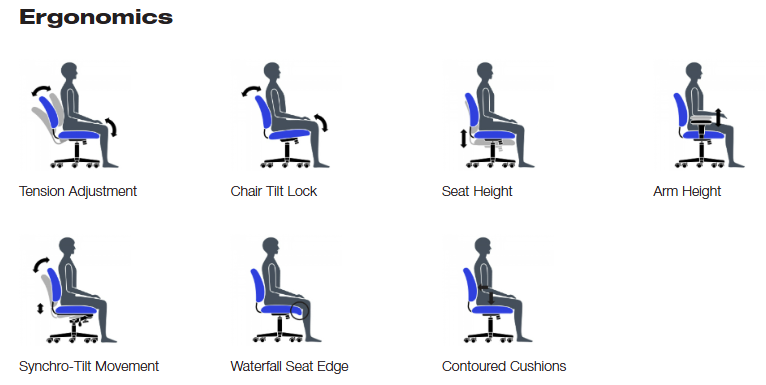 Offices to Go OTG2801 Mesh Synchro-Tilter Chair