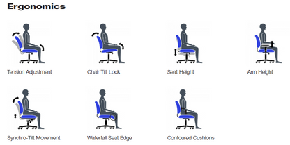 Offices to Go OTG2801 Mesh Synchro-Tilter Chair