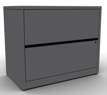 HON 2-Drawer Lateral File 36"W x 20"D x 29.5"H