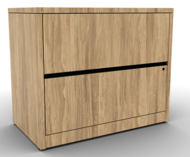 HON 2-Drawer Lateral File 36"W x 20"D x 29.5"H