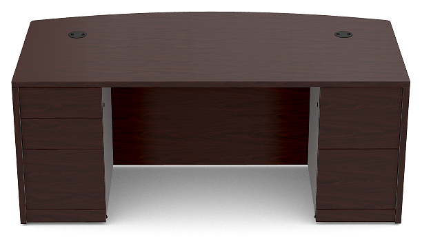 10500 HON Double Pedestal Bow Top Desk