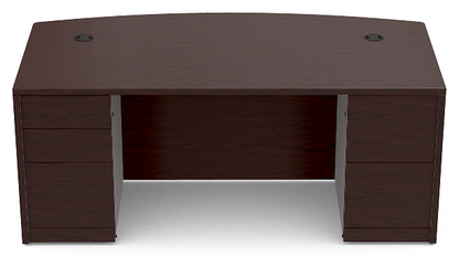 10500 HON Double Pedestal Bow Top Desk