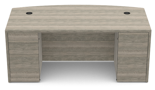 10500 HON Double Pedestal Bow Top Desk