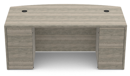 10500 HON Double Pedestal Bow Top Desk