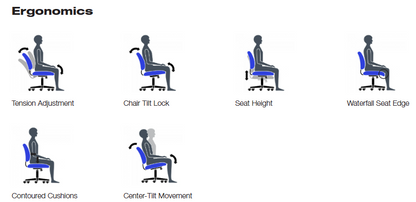 OTG11782B Luxhide Tilter Chair
