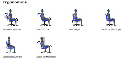 OTG 11750B Mesh Back Tilter Chair