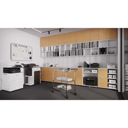 OSWR3005 3-Shelf Chrome Cart with Casters