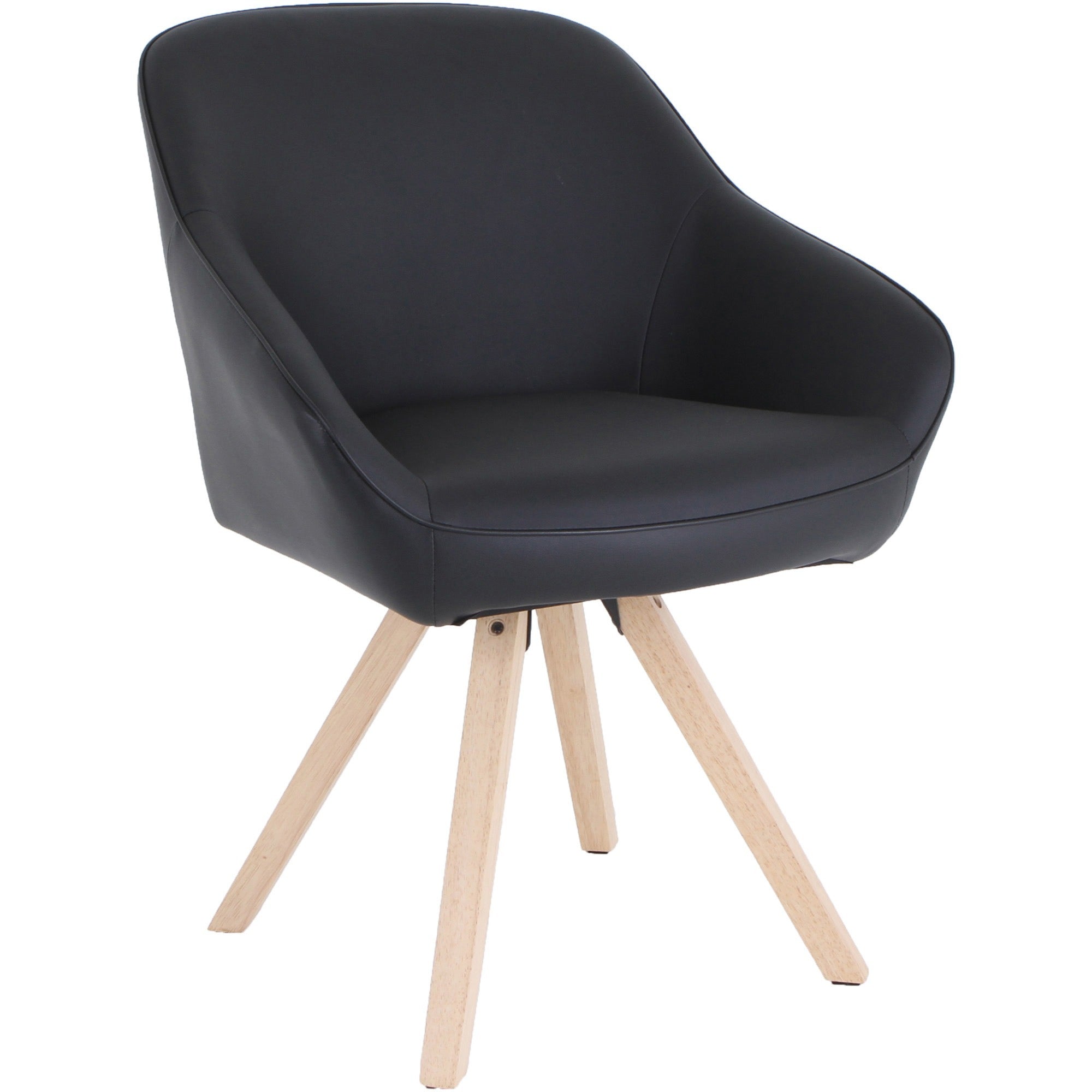 Modern Guest Chair with Wood Legs
