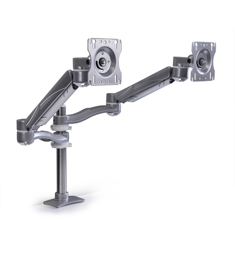 Dual-Screen, Double Extension Dual Height Flat Screen Monitor Arm